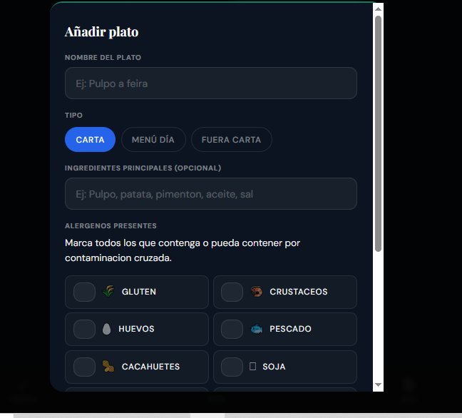 Gestión de alérgenos