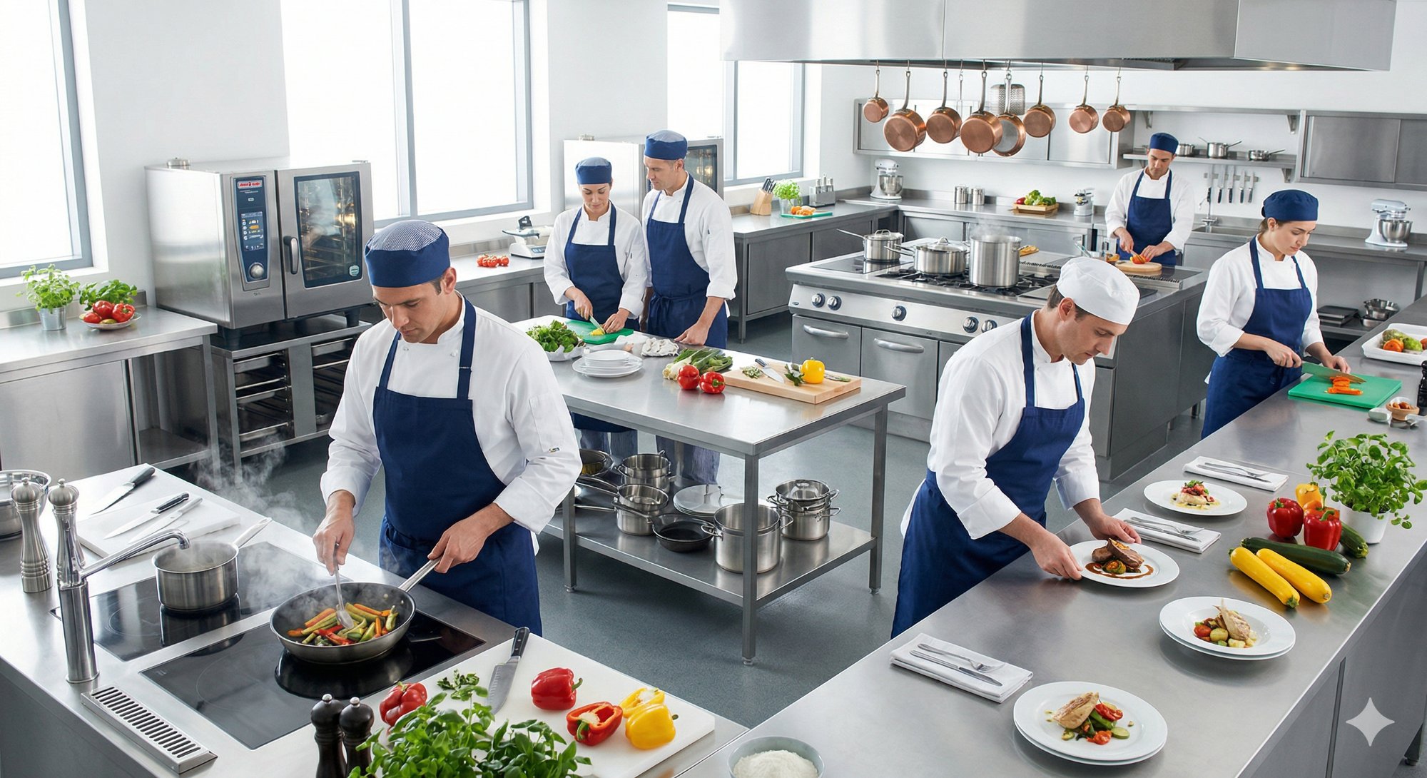 Cocina profesional de restaurante en Pontevedra — consultoría APPCC seguridad alimentaria